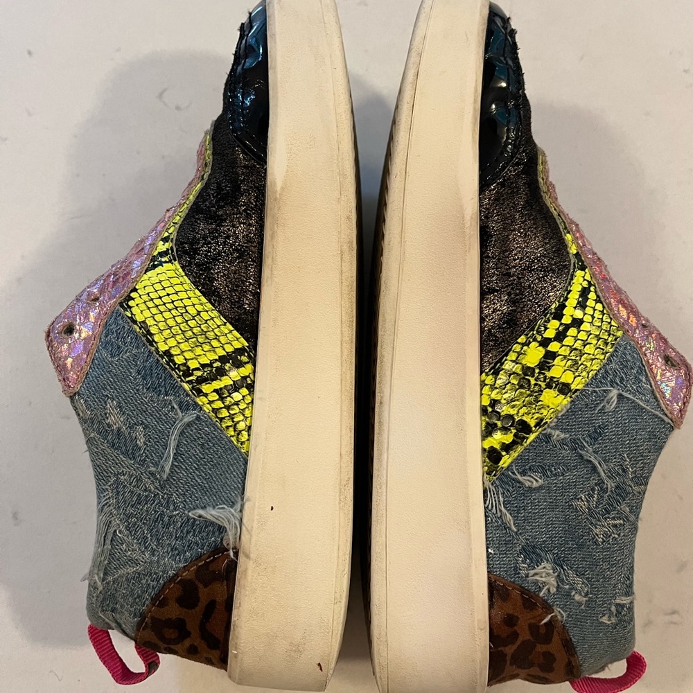 Desigual Patchwork Sneakers Size 36 - image 1